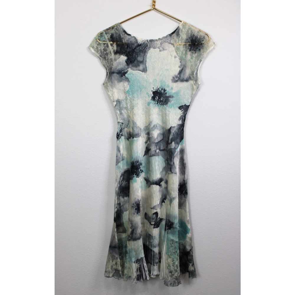 Komarov Woman's Dress S Crinkle Midi Fit-Flared Dress - Picture 8 of 8